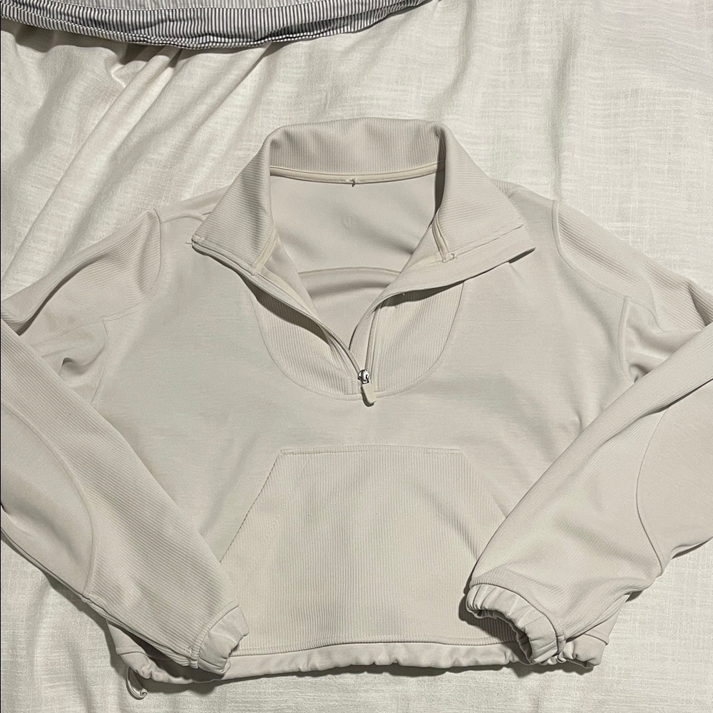 lululemon athletica Cream Sweatshirt